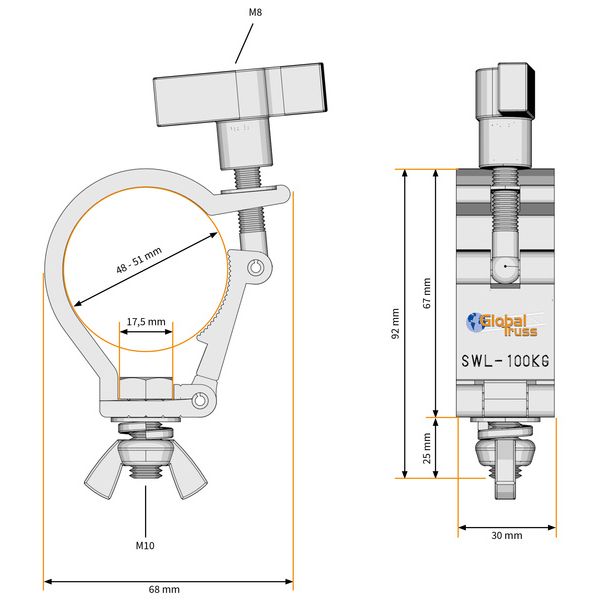 Global Truss Selflock 812 HookEasy Mini OD