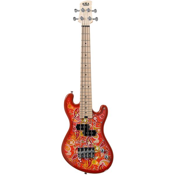 Kala U-Bass 4 Fret Paisley Orange