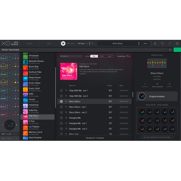XLN Audio XO Expansion - Italo Disco