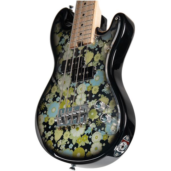 Kala U-Bass 4 Fretted Floral Black