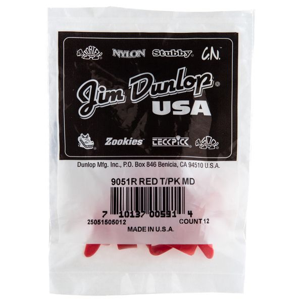 Dunlop Red Medium Thumbpicks