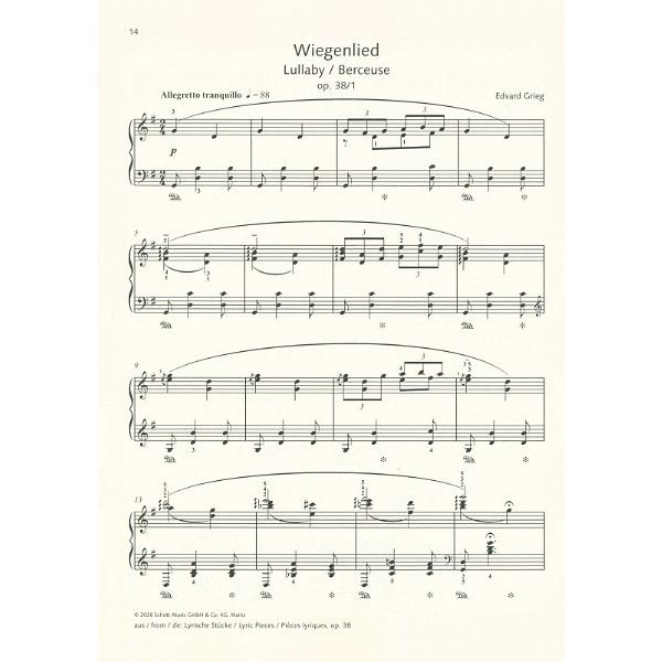 Schott Best of Grieg