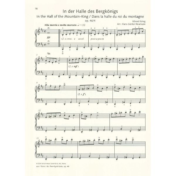 Schott Best of Grieg
