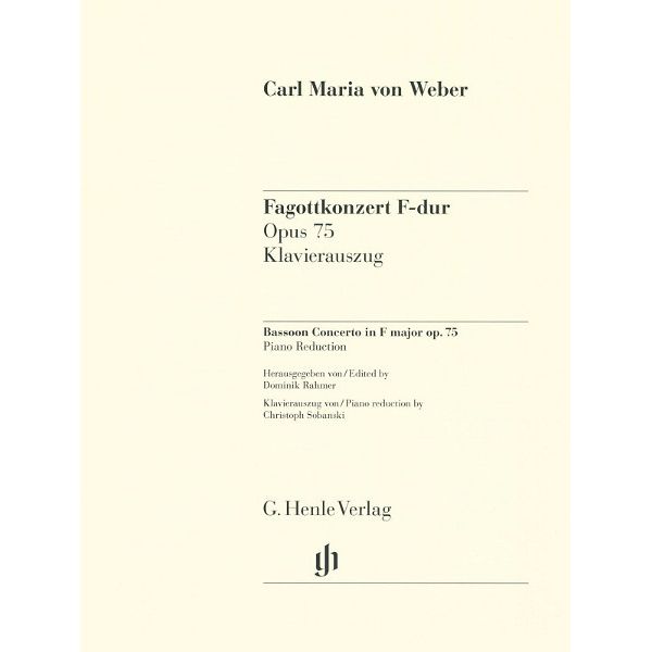 Henle Verlag Weber Fagottkonzert op.75
