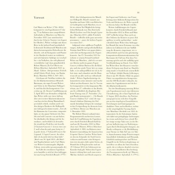 Henle Verlag Weber Fagottkonzert op.75