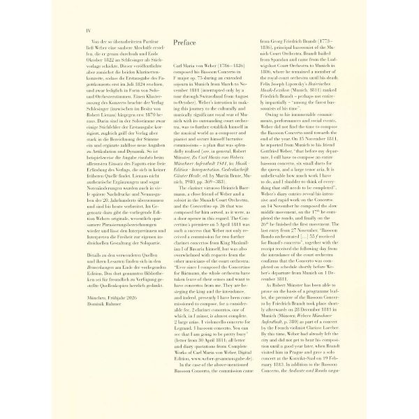 Henle Verlag Weber Fagottkonzert op.75