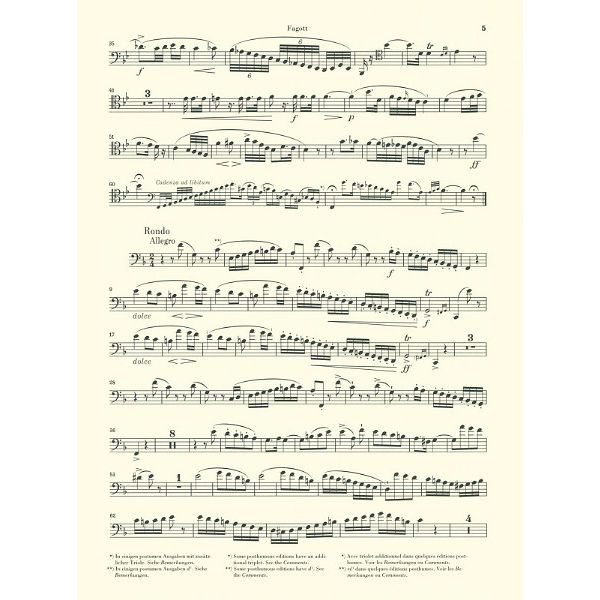 Henle Verlag Weber Fagottkonzert op.75