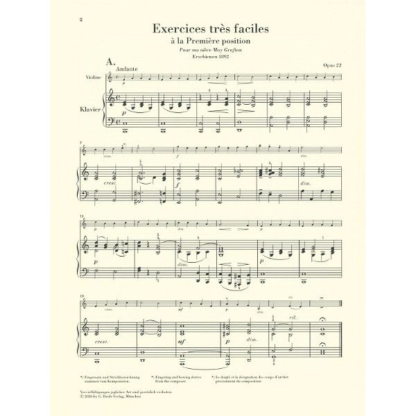 Henle Verlag Elgar Melodische Übungen op.22