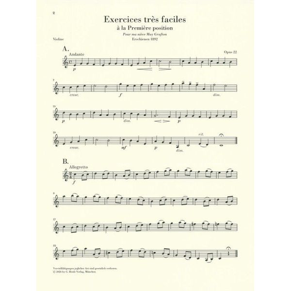 Henle Verlag Elgar Melodische Übungen op.22