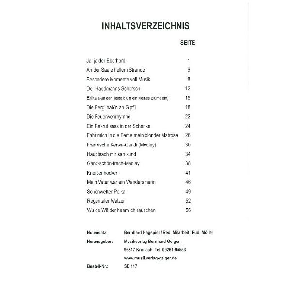 Musikverlag Geiger Wirtshausmusik 23