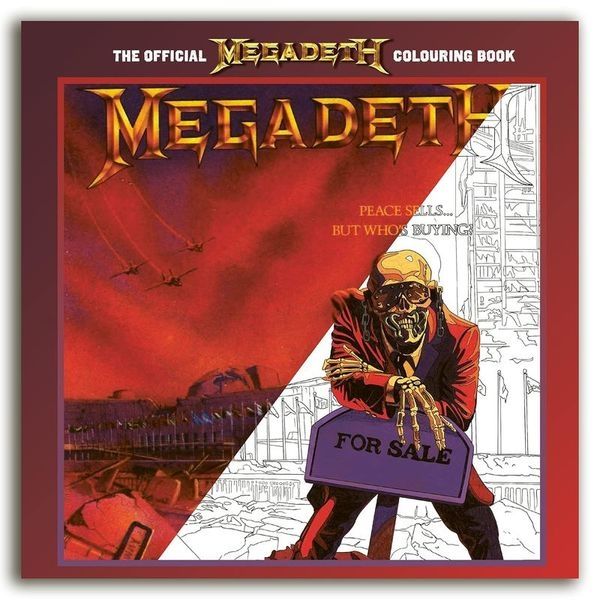 Rock n Roll Colouring Megadeth Colouring Book