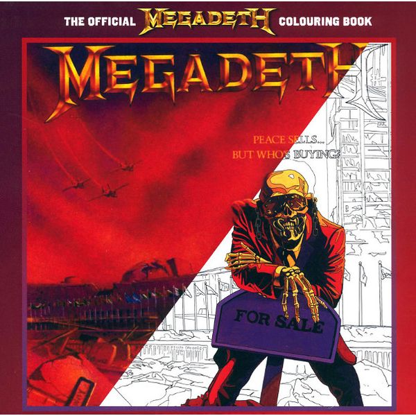 Rock n Roll Colouring Megadeth Colouring Book