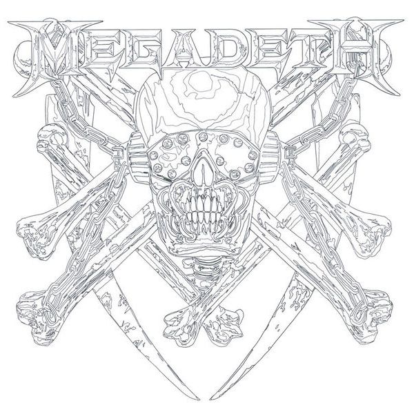Rock n Roll Colouring Megadeth Colouring Book