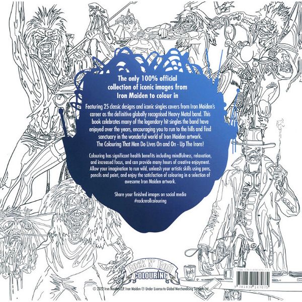 Rock n Roll Colouring Iron Maiden Colouring Book II
