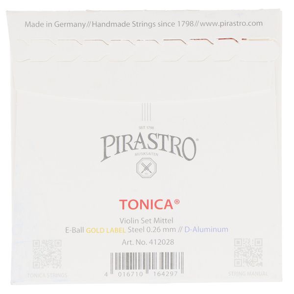 Pirastro Tonica Vn 4/4 E-Gold Label Med