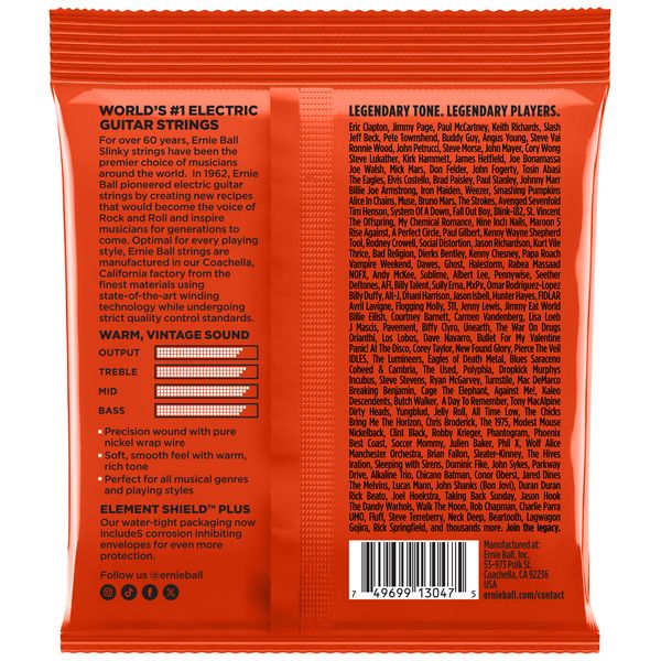 Ernie Ball Skinny Top Heavy Bottom 2254