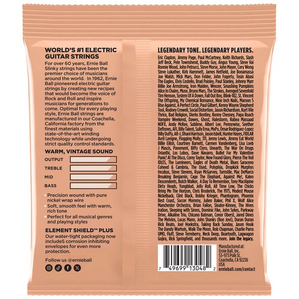 Ernie Ball Turbo Slinky 2256