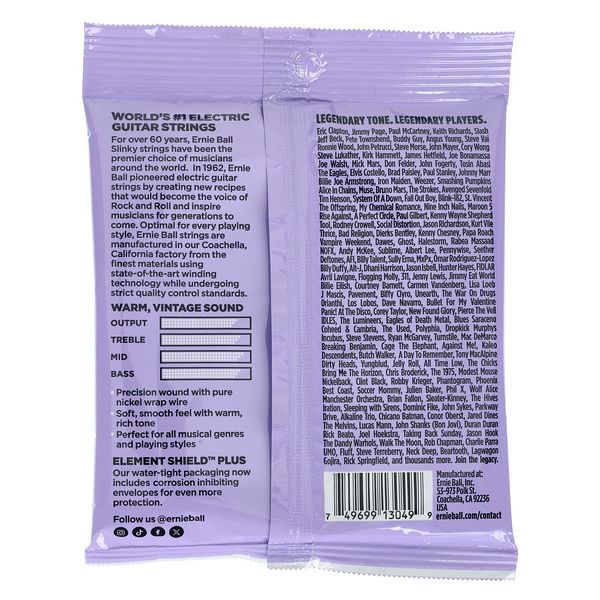 Ernie Ball Ultra Slinky 2257