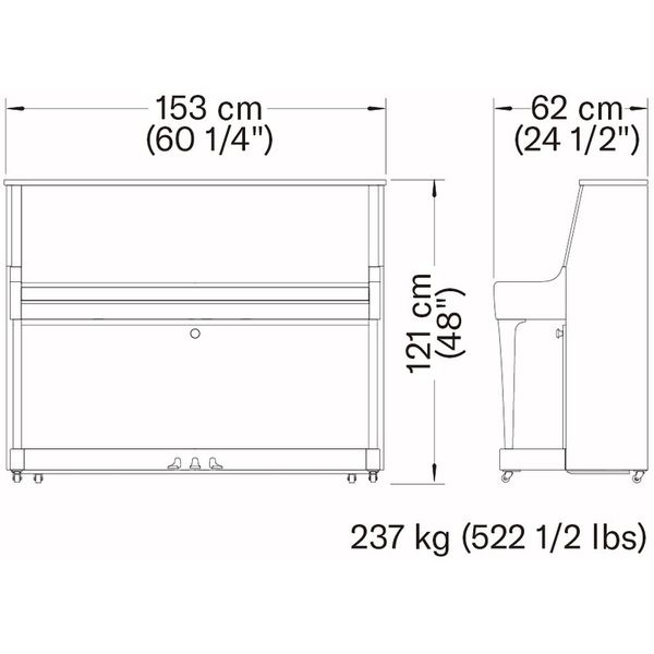 Yamaha B30 TC3 PWH