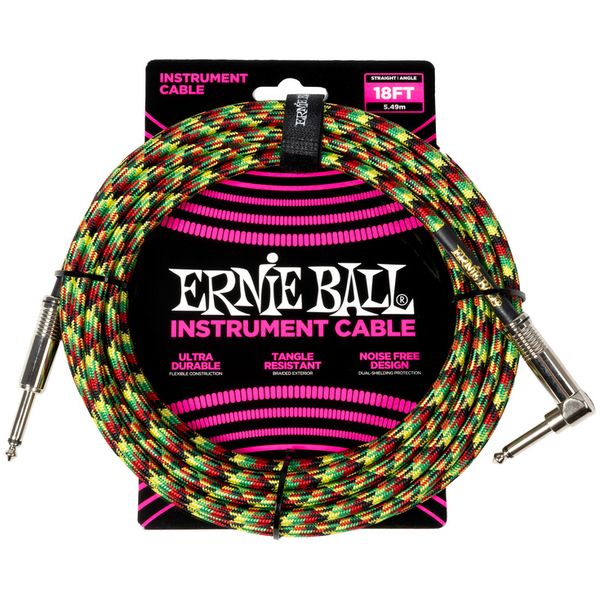 Ernie Ball Instr.Cable Braided 18ft 6483