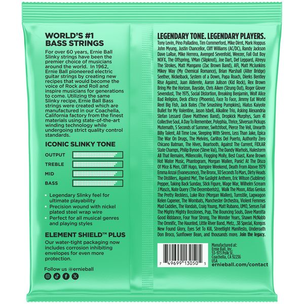 Ernie Ball 2822 Hyper Slinky 5-string set