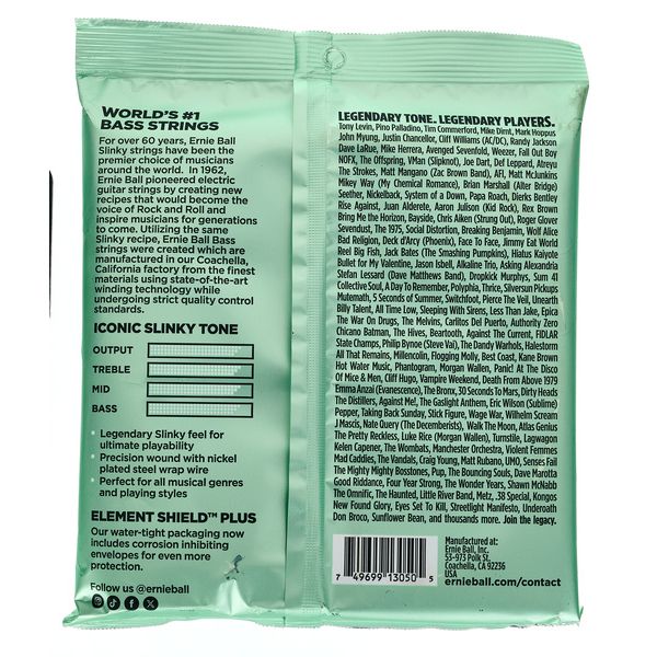 Ernie Ball 2822 Hyper Slinky 5-string set