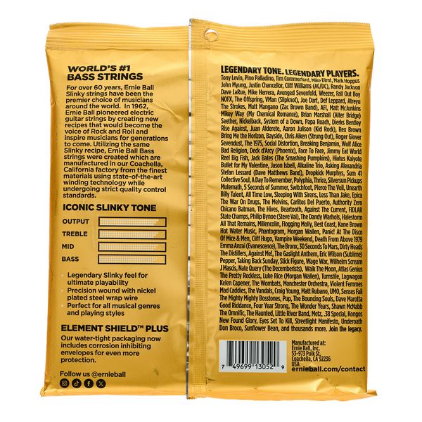 Ernie Ball 2825 Hybrid Slinky 5-string