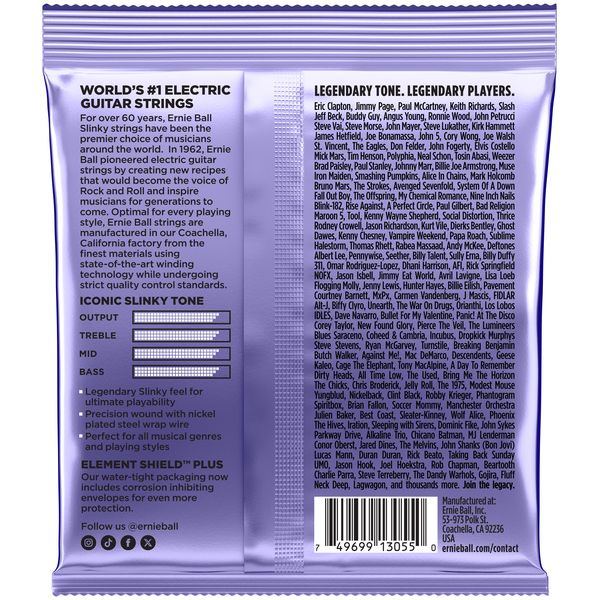 Ernie Ball 2219 Silky Slinky