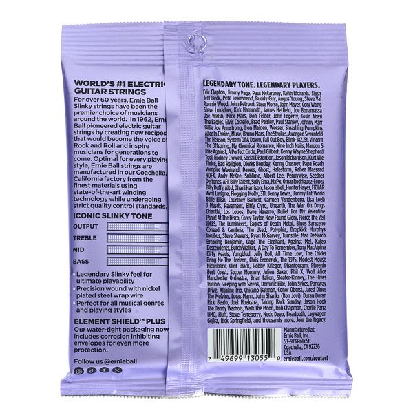 Ernie Ball 2219 Silky Slinky