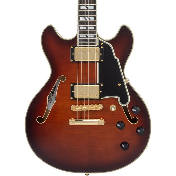 DAngelico Excel Mini DC Amaretto Burst