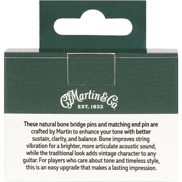 Martin Guitar Bone Bridge & End Pin Paua