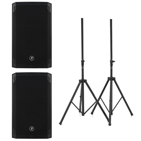 Mackie Thrash15v2 Stereo stand Bundle