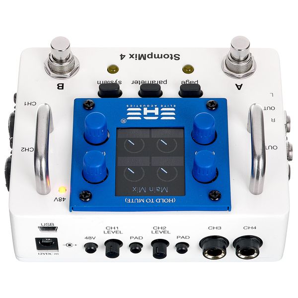 Elite Acoustics Stompmix 4 Pedal Mixer White