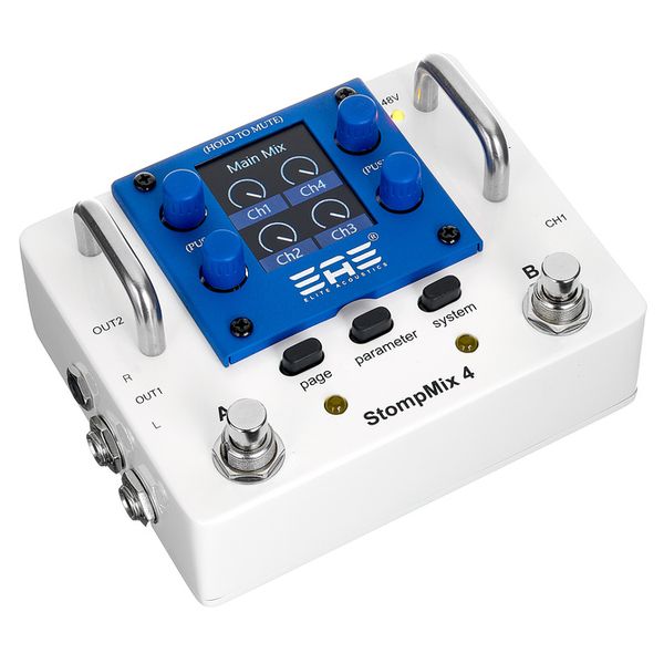 Elite Acoustics Stompmix 4 Pedal Mixer White