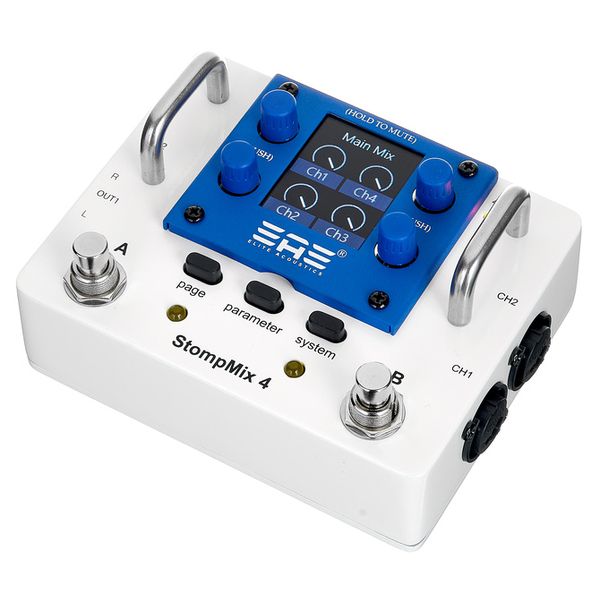Elite Acoustics Stompmix 4 Pedal Mixer White