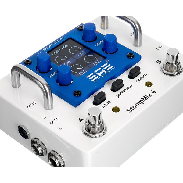 Elite Acoustics Stompmix 4 Pedal Mixer White