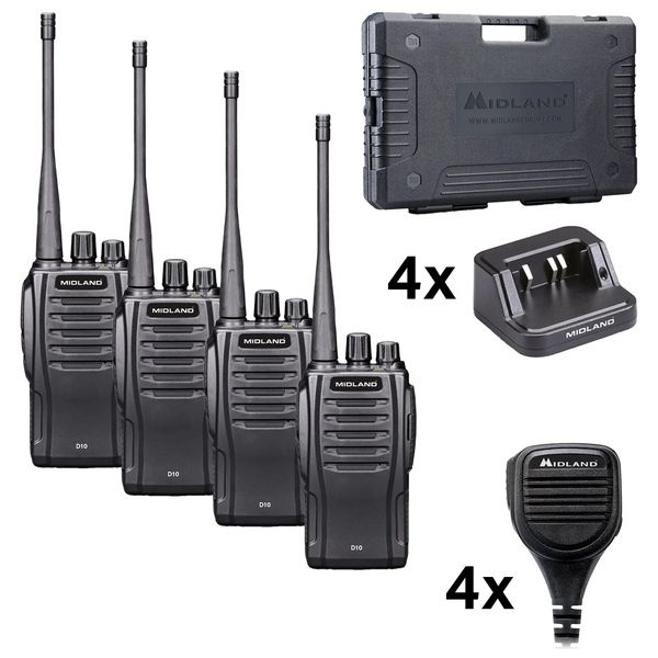 Midland D10 DMR 4er MA25-LK Set