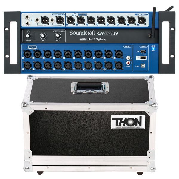 Soundcraft Ui24R Thon Case Bundle