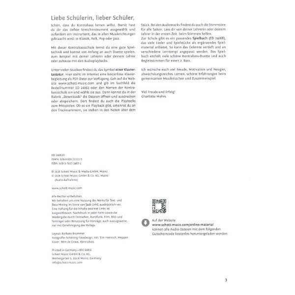 Schott Kontrabassschule