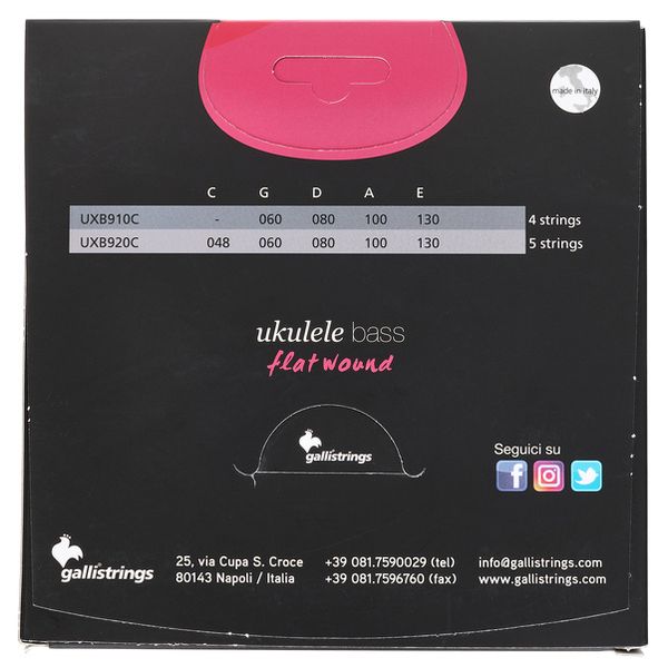 Galli Strings UXB910C Ukulele Bass Str. 23''