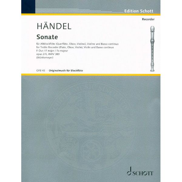 Schott Händel Sonate F-Dur