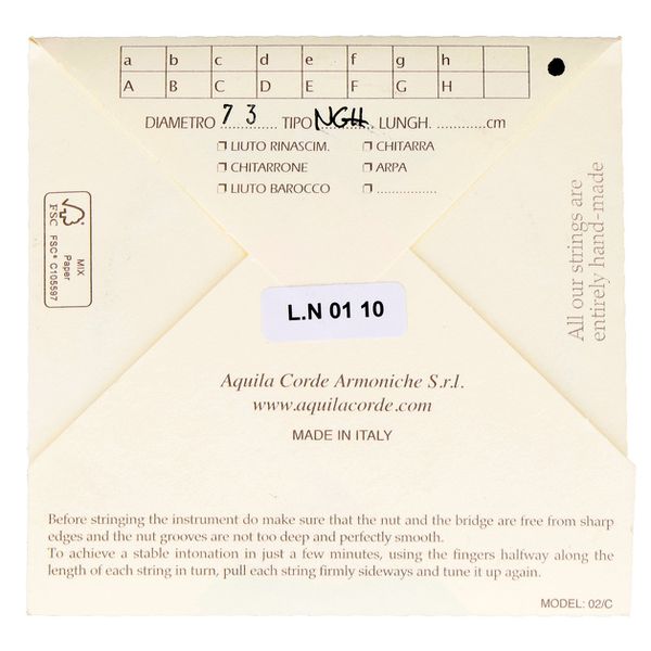 Aquila NGH73 New Nylgut Harp Str. BK