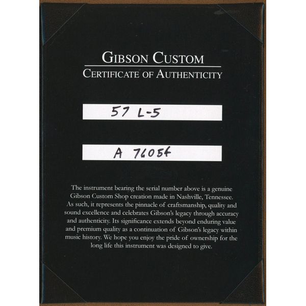 Gibson 1957 L-5 CES Reissue VS