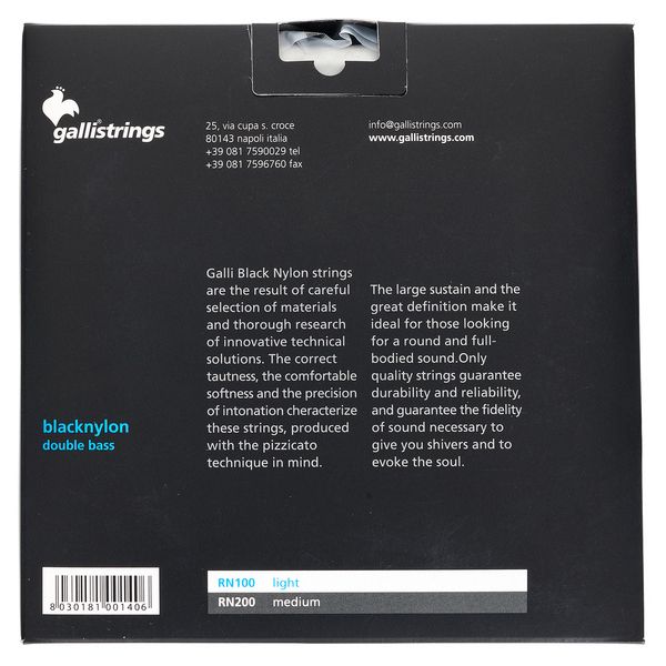 Galli Strings RN100 Double Bass Strings 3/4