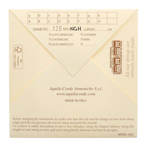 Aquila NGH120 New Nylgut Harp Str. NC