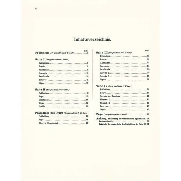 Möseler Verlag Bach Kompositionen Laute