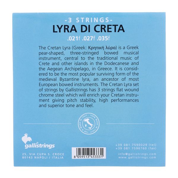 Galli Strings FG015 Cretan Lyra Strings