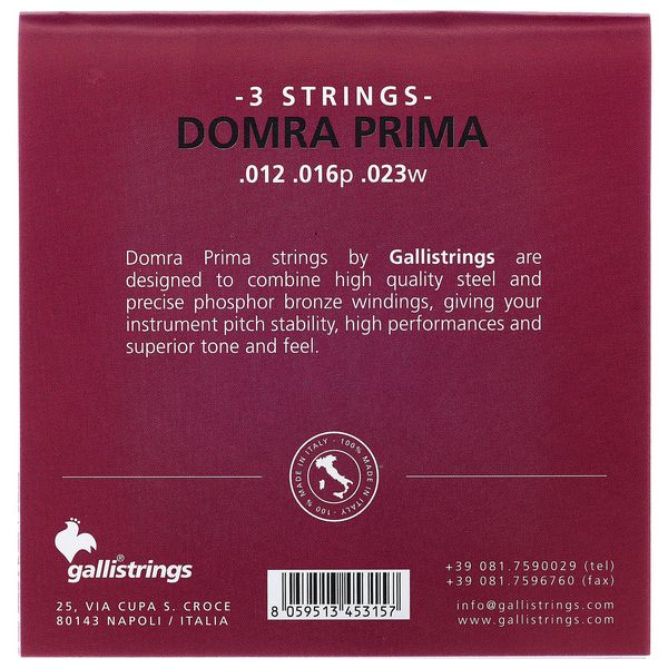Galli Strings FG017 Domra Prim Strings