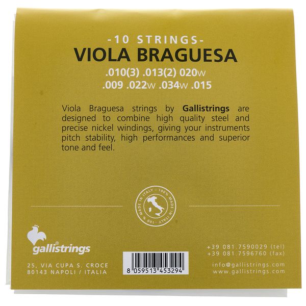 Galli Strings FG009 Viola Braguesa Strings