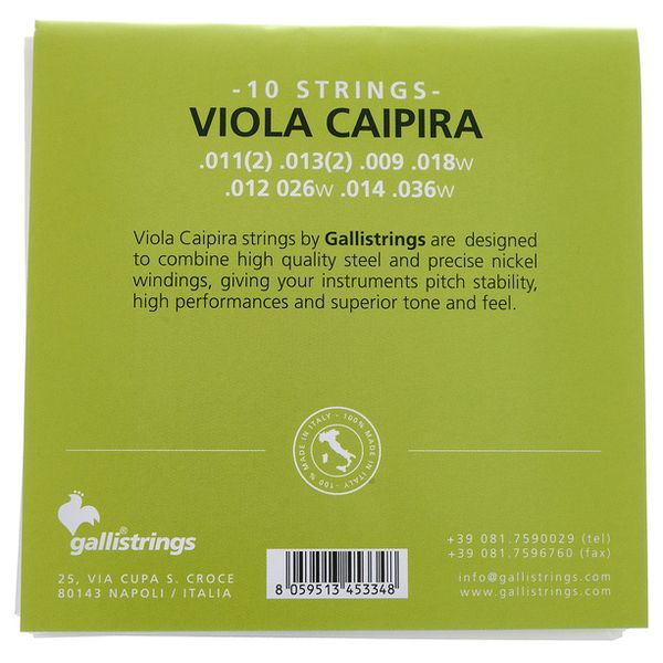 Galli Strings FG019 Viola Caipira Strings